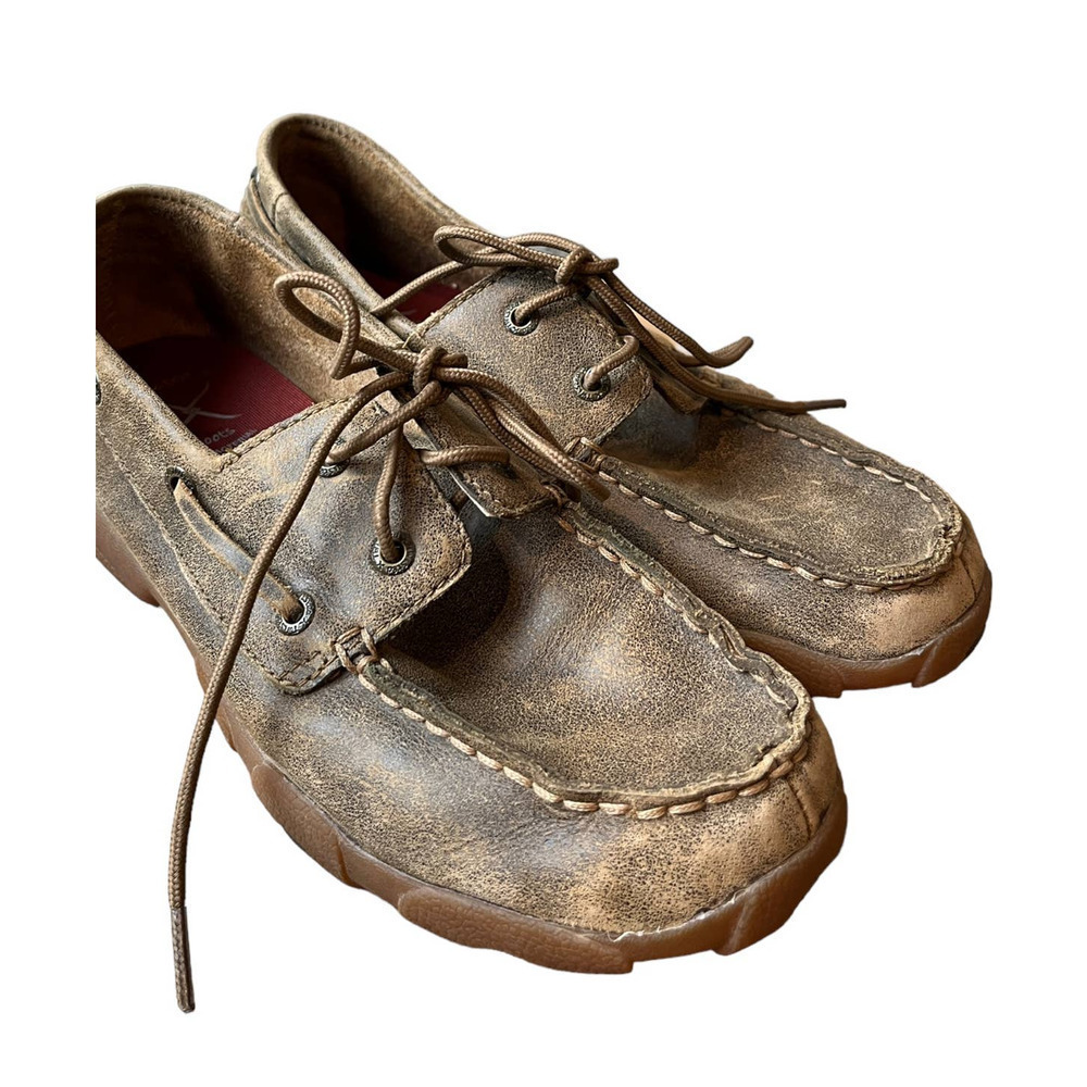 Youth Twisted X Boat Shoes / Size-5M